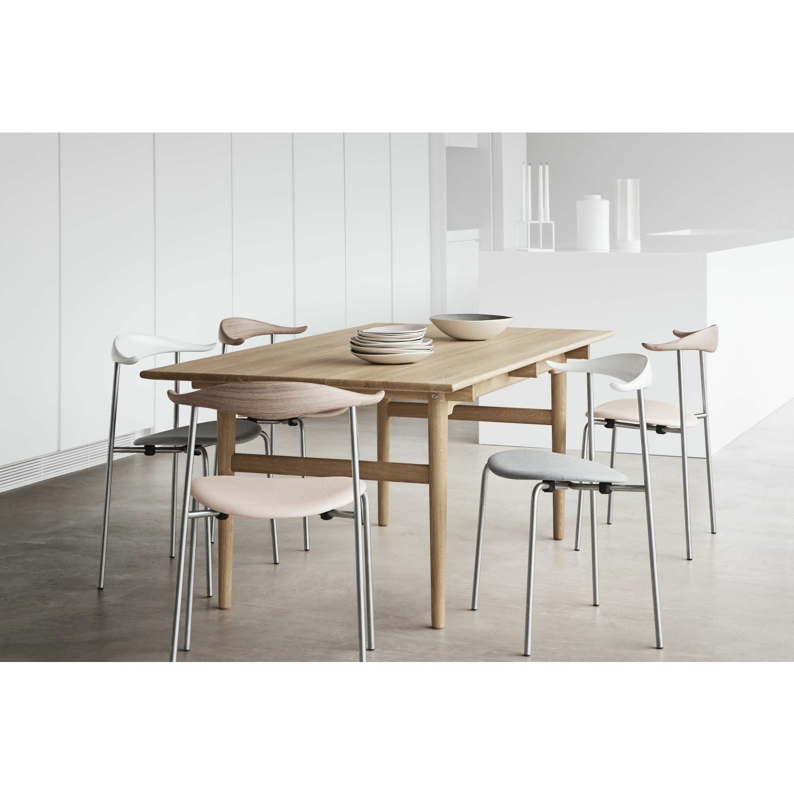 Carl Hansen Ch327 Esstisch 248x95cm, Eiche geseift