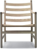  Ch44 Lounge Chair Soaped Oak/Natural