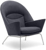  Ch468 Oculus Chair Stainless Steel/Dark Gray Fabric