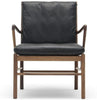 Carl Hansen Ow149 Colonial Chair, Oiled Walnut/Black Leather