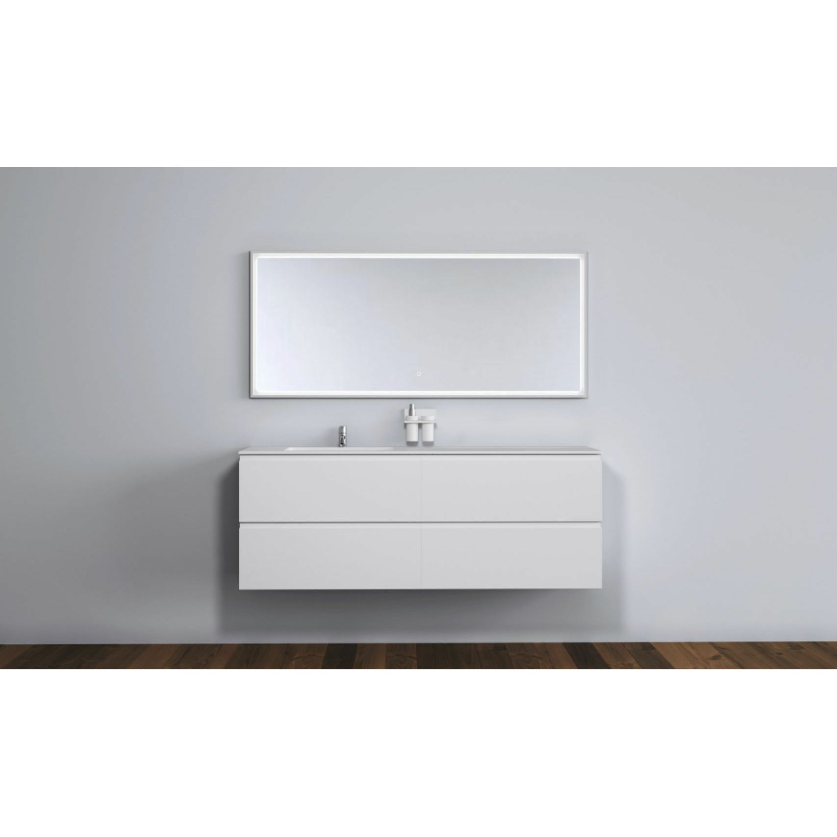 [product_category]-Copenhagen Bath Malmö Cabinet With Left Romsø Sink, L160 Cm-Copenhagen Bath-5700300102101-30010210-COP-2