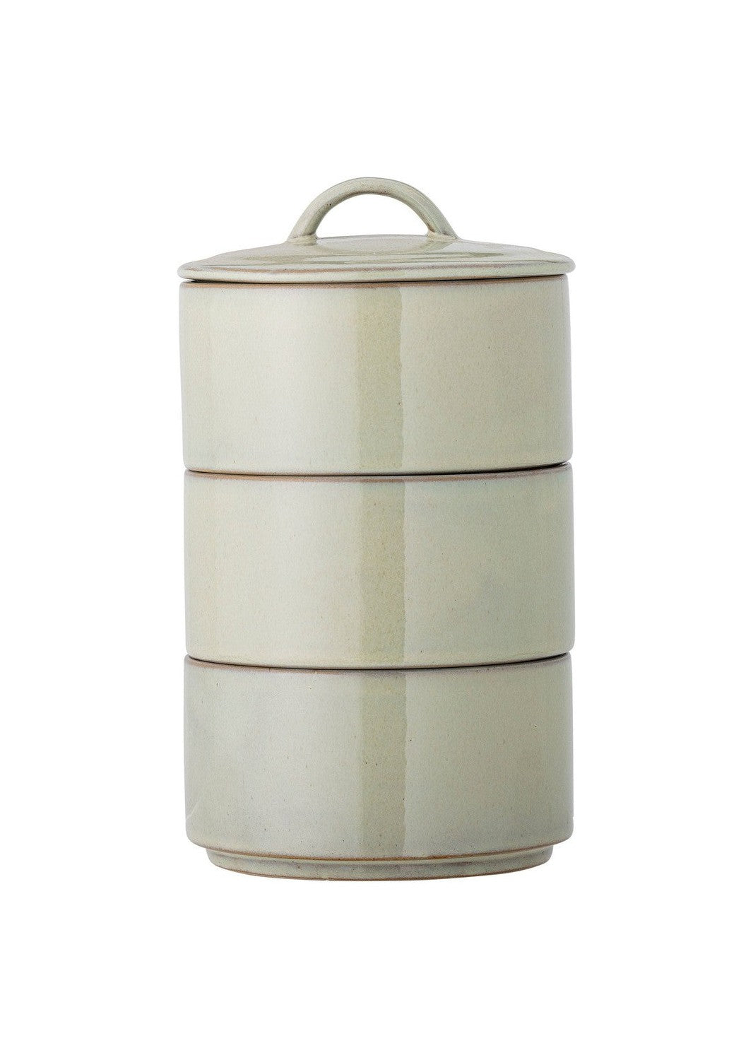 Creative Collection Ebba Jar w/Lid, Green, Stoneware