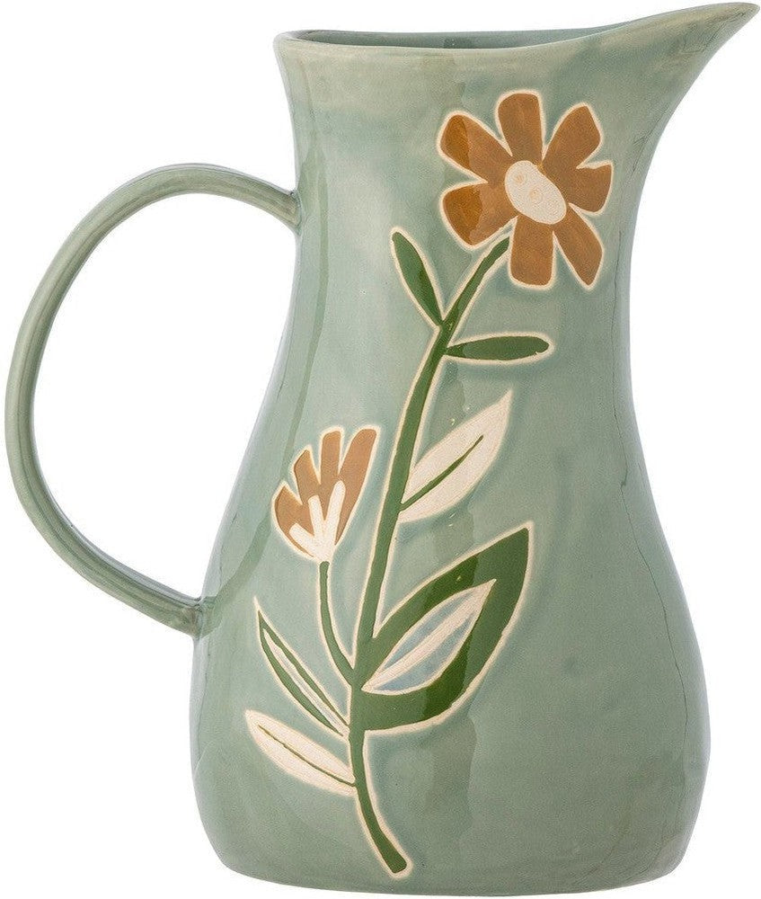 [product_category]-Creative Collection Tangier Jug, Green, Stoneware-Creative Collection-5711173321964-82060878-BLO-1