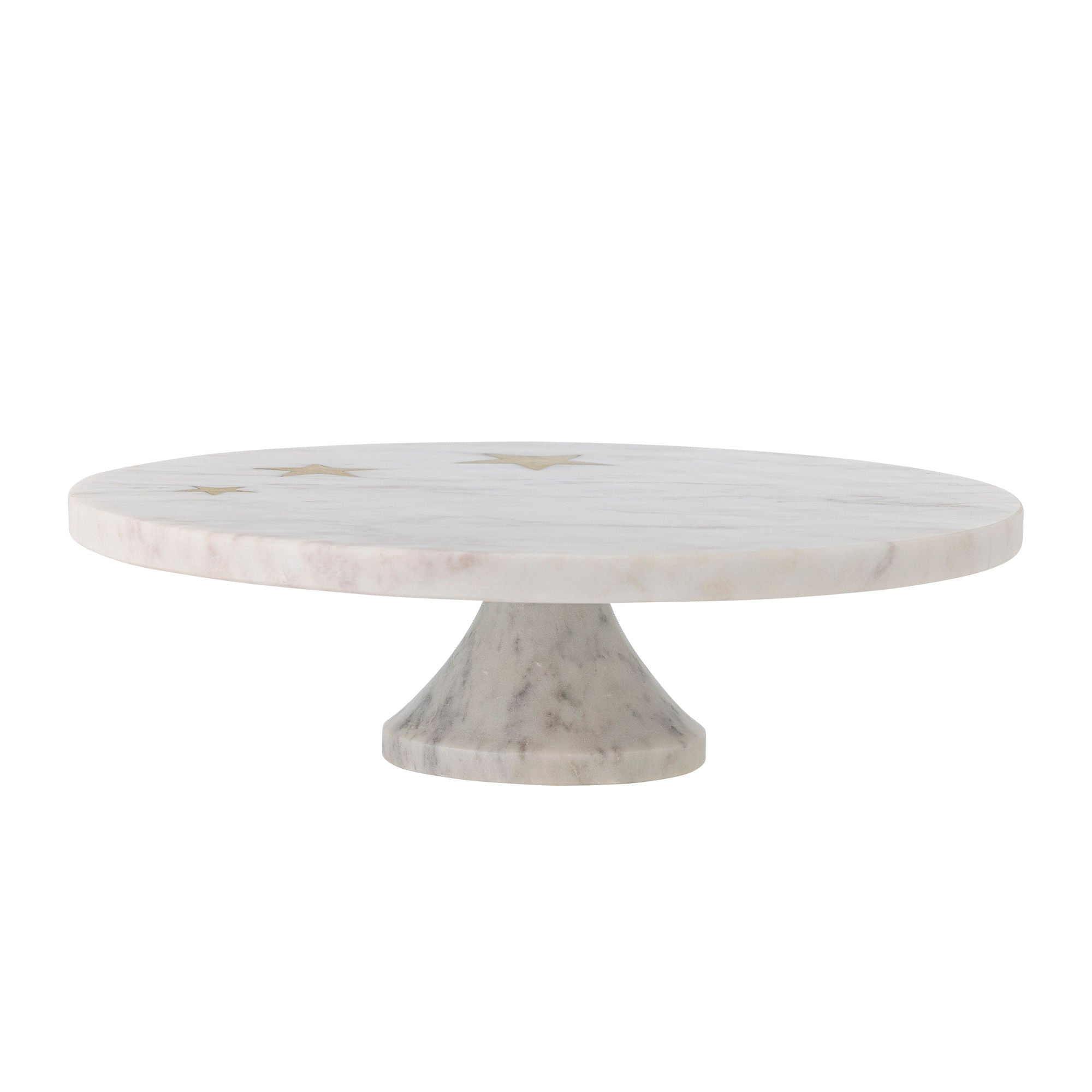 Bloomingville Fenya Star Cake Tray, White, Marble