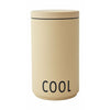 Design Letters Bottle Cooler And Ice Bucket, Beige