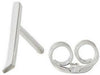 Design Letters Earring With Letter, Silver, J