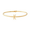 Design Letters My Bangle K Bangle, 18k Gold Plated Silver