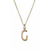 Design Letters Necklace In Pure Gold, G