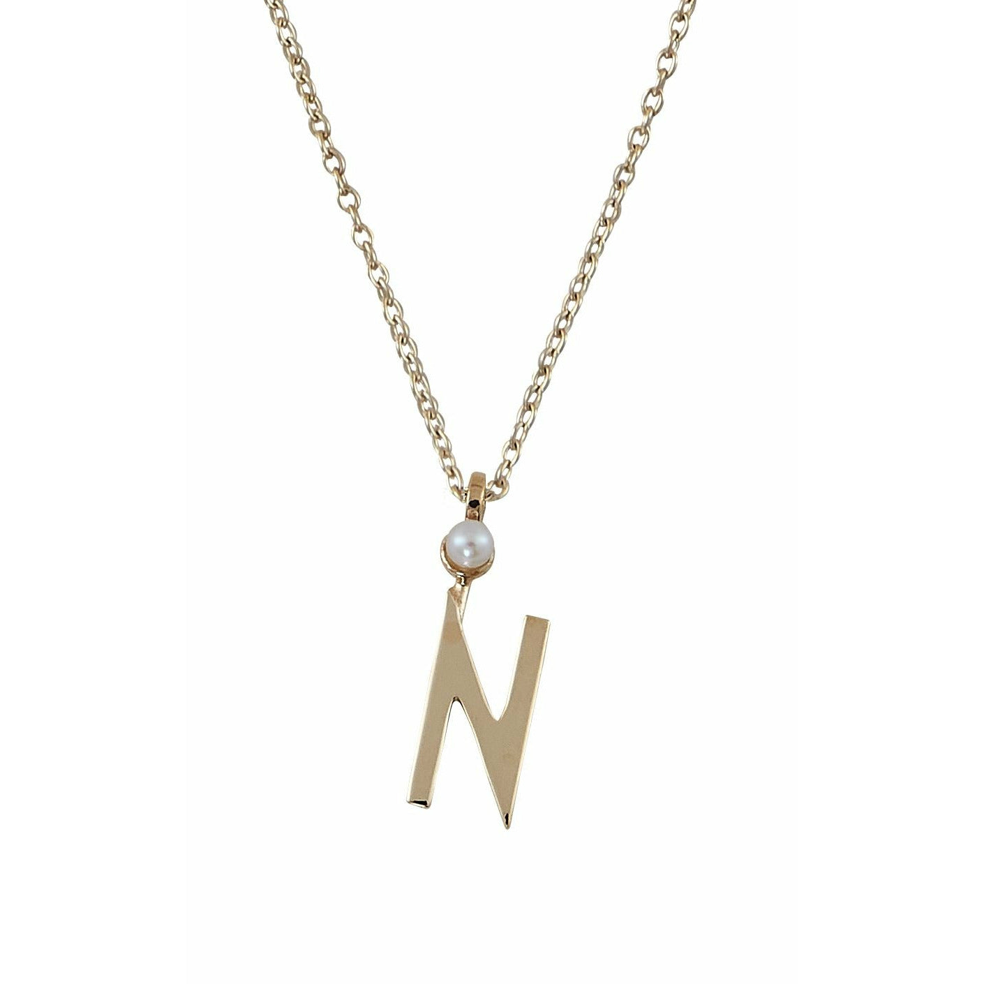 [product_category]-Design Letters Necklace In Pure Gold, N-Design Letters-5710498188467-90304012N-DES-1