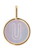 Design Letters Pearl Letter Charm, U