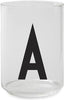 Design Letters Personal Drinking Glass A Z, A