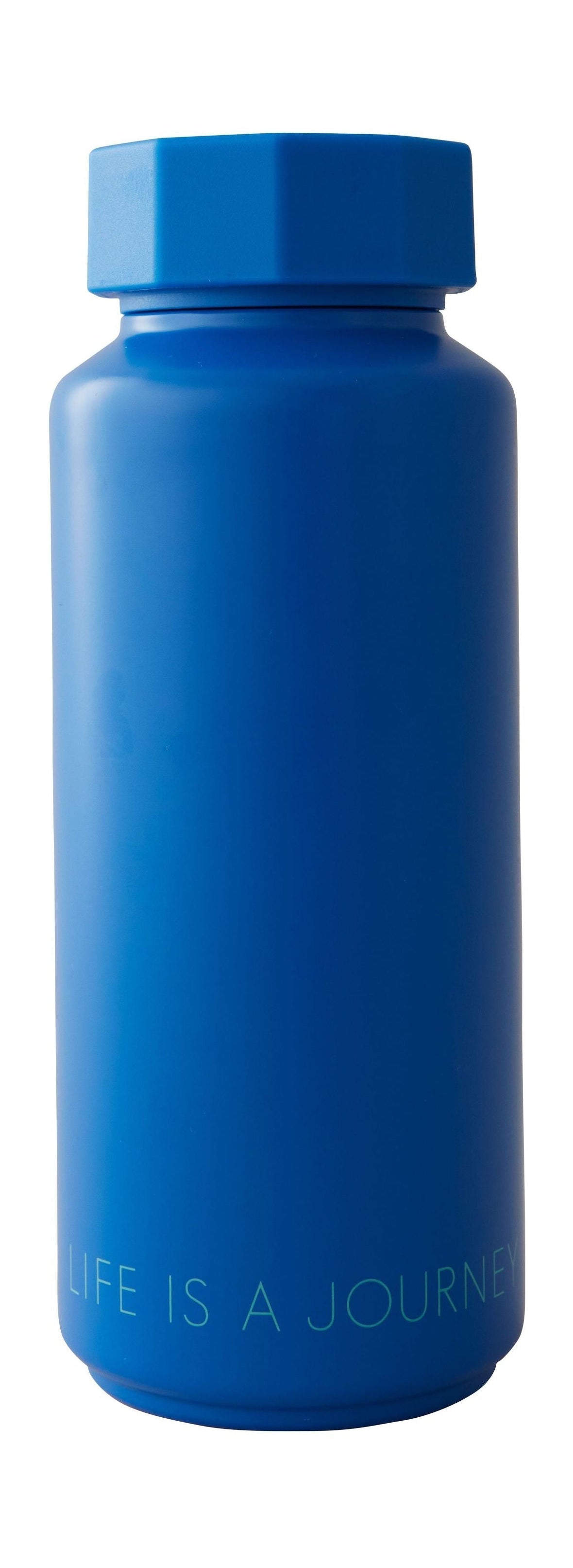 [product_category]-Design Letters Tone On Tone Thermo Bottle, Cobalt Blue-Design Letters-5710498191436-30100105COBALIFEIS-DES-1