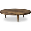 Dk3 Groove Three Legged Side Table Oak Smoked, øx H 110x37,5 Cm