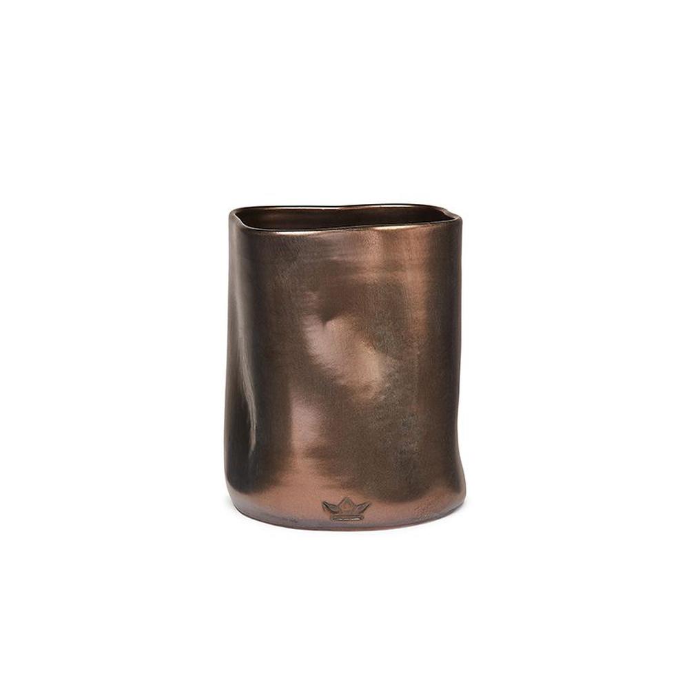 [product_category]-Dutchdeluxes Dented Utensil Holder ø 15 Cm, Matt Platinum-Dutchdeluxes-8718885436778-UHC-DC-PM-DUT-1