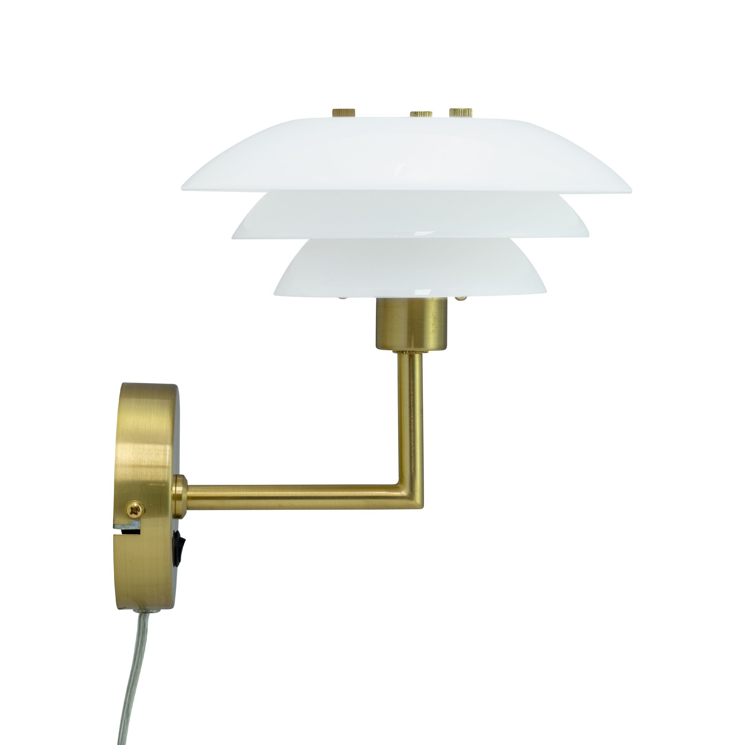 [product_category]-Dyberg Larsen Dl20 Wall Lamp, Brass/Opal-Dyberg Larsen-5704709082095-8209-DYB-3