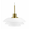 Dyberg Larsen Dl31 Pendant Lamp, Opal/Brass