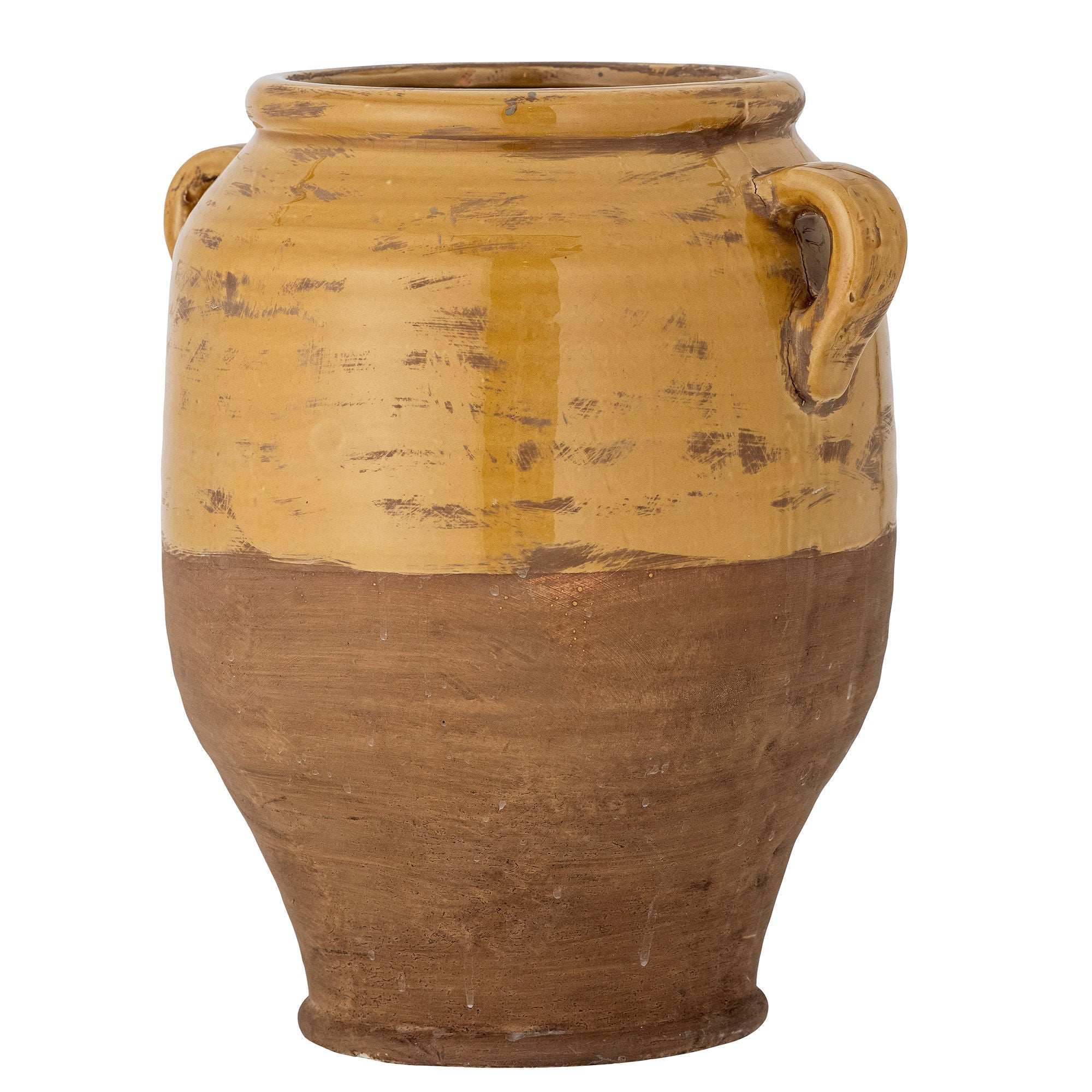 Bloomingville Tao Deco Flowerpot, Yellow, Terracotta