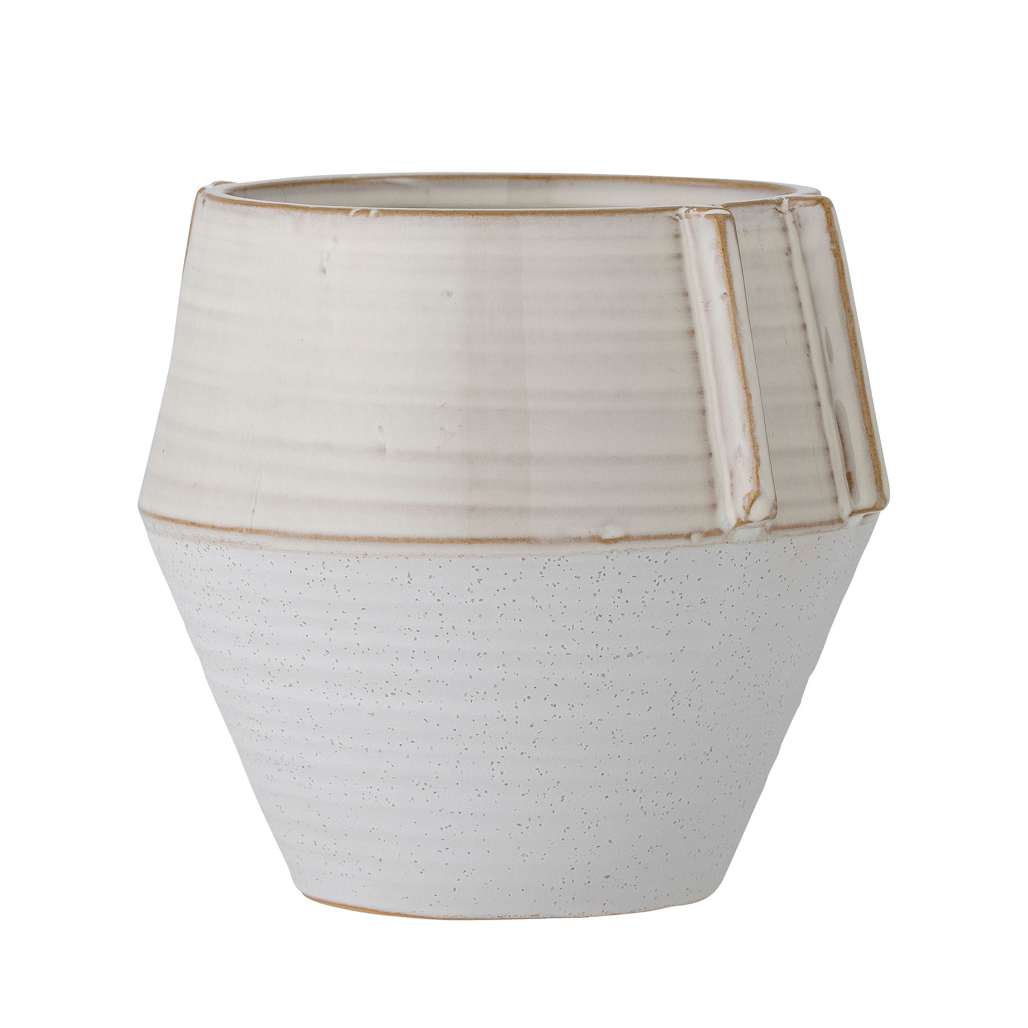 Bloomingville Zaki Flowerpot, White, Stoneware