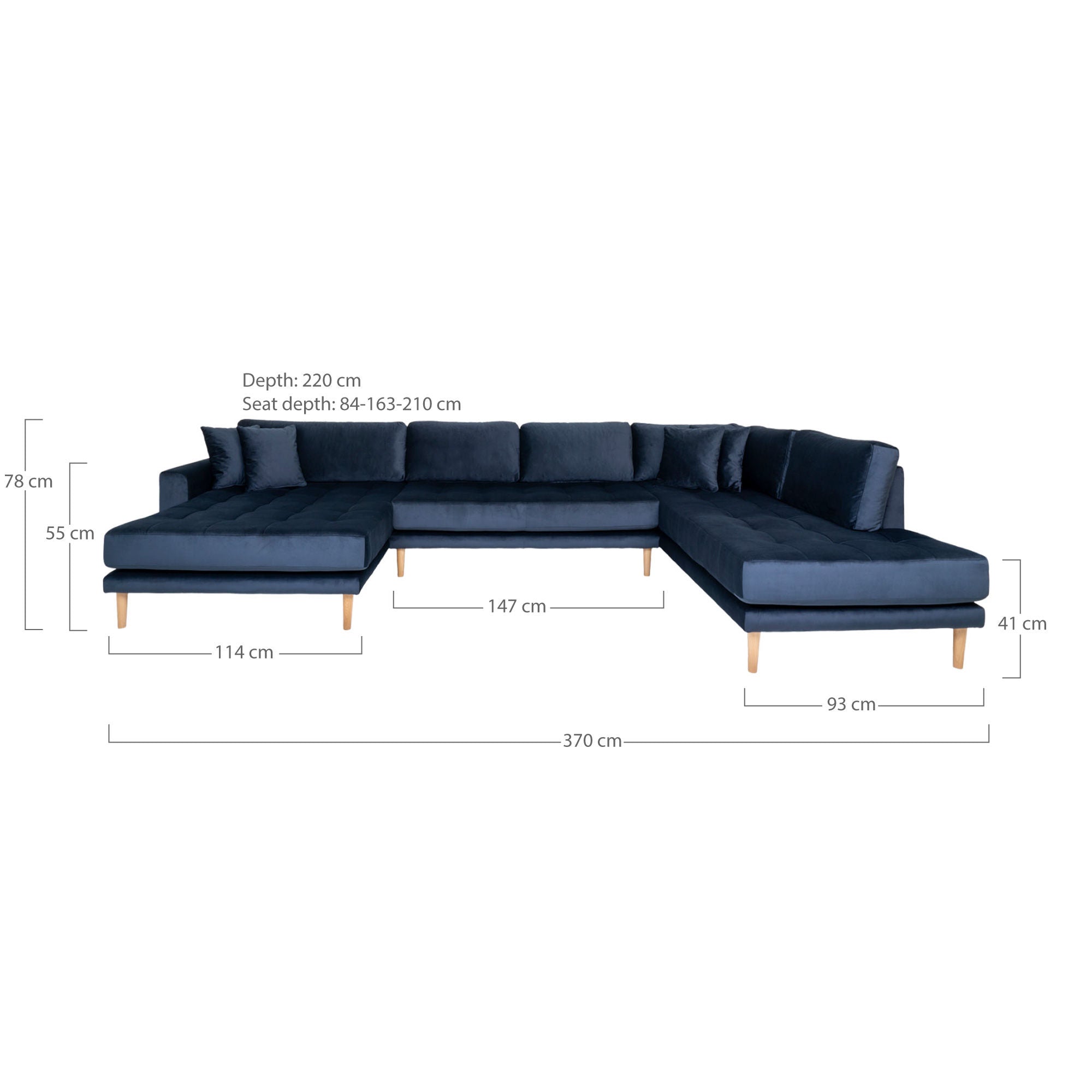 House Nordic Lido U-Sofa Open End