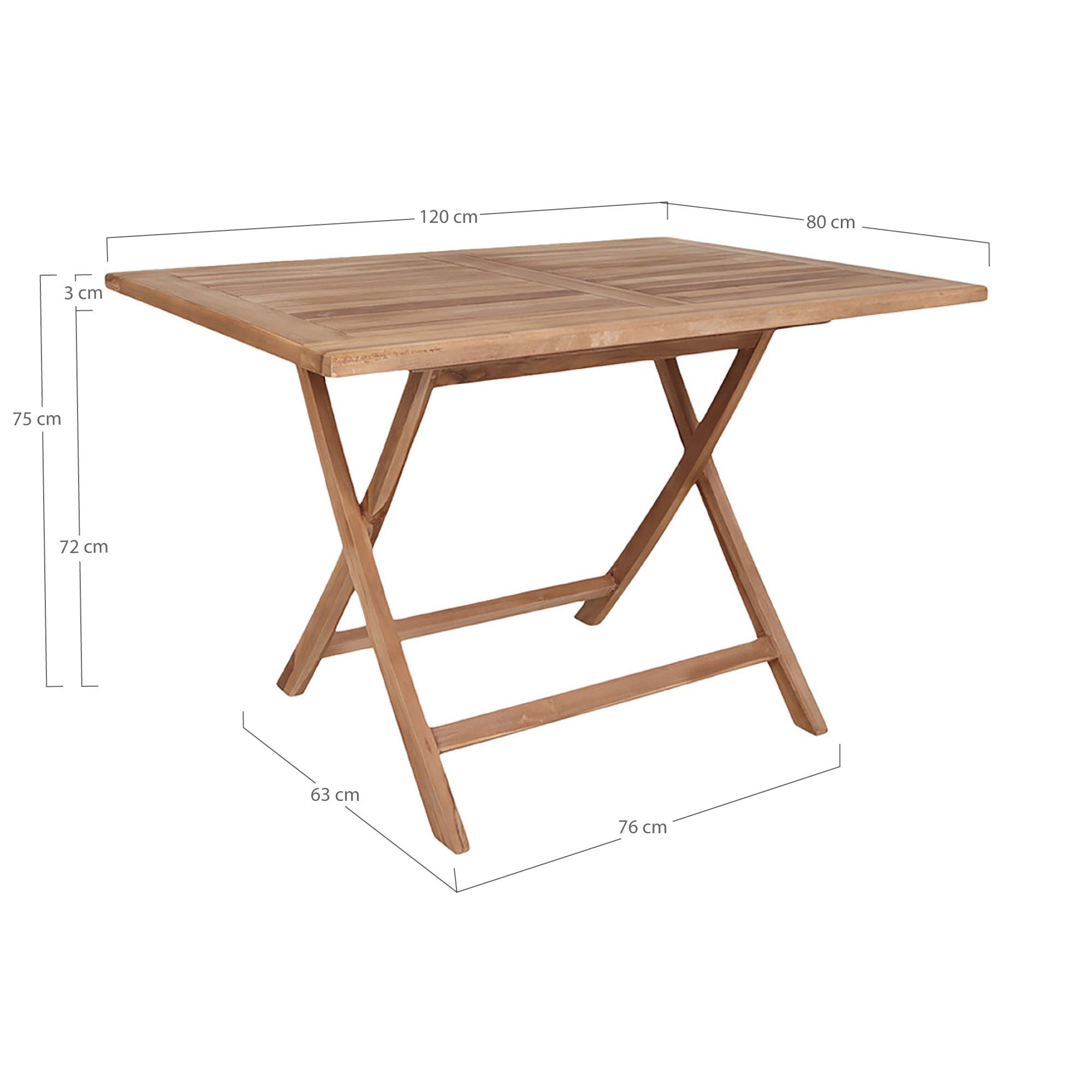 House Nordic Oviedo Teak Dining Table