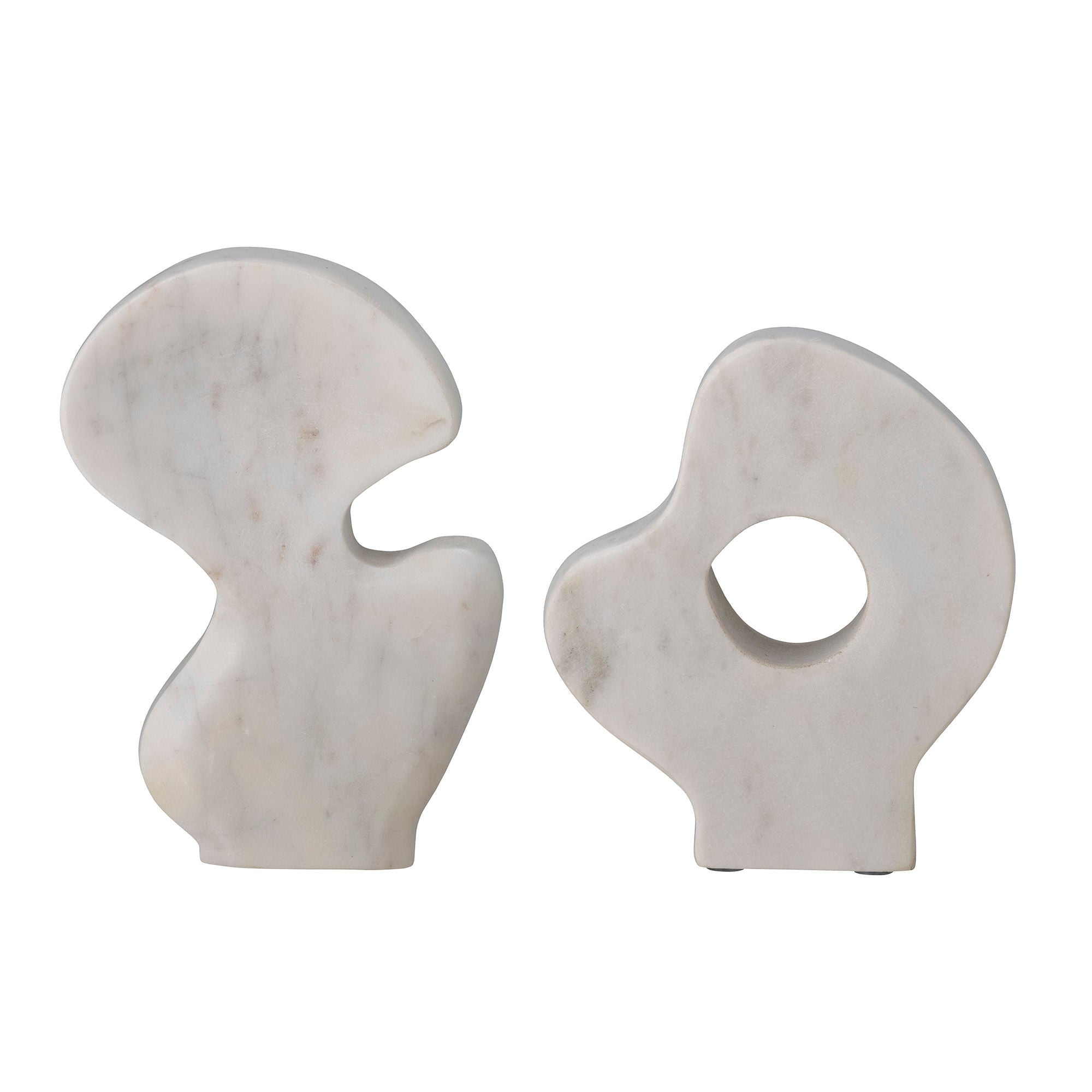 Bloomingville Laki Deco, White, Marble