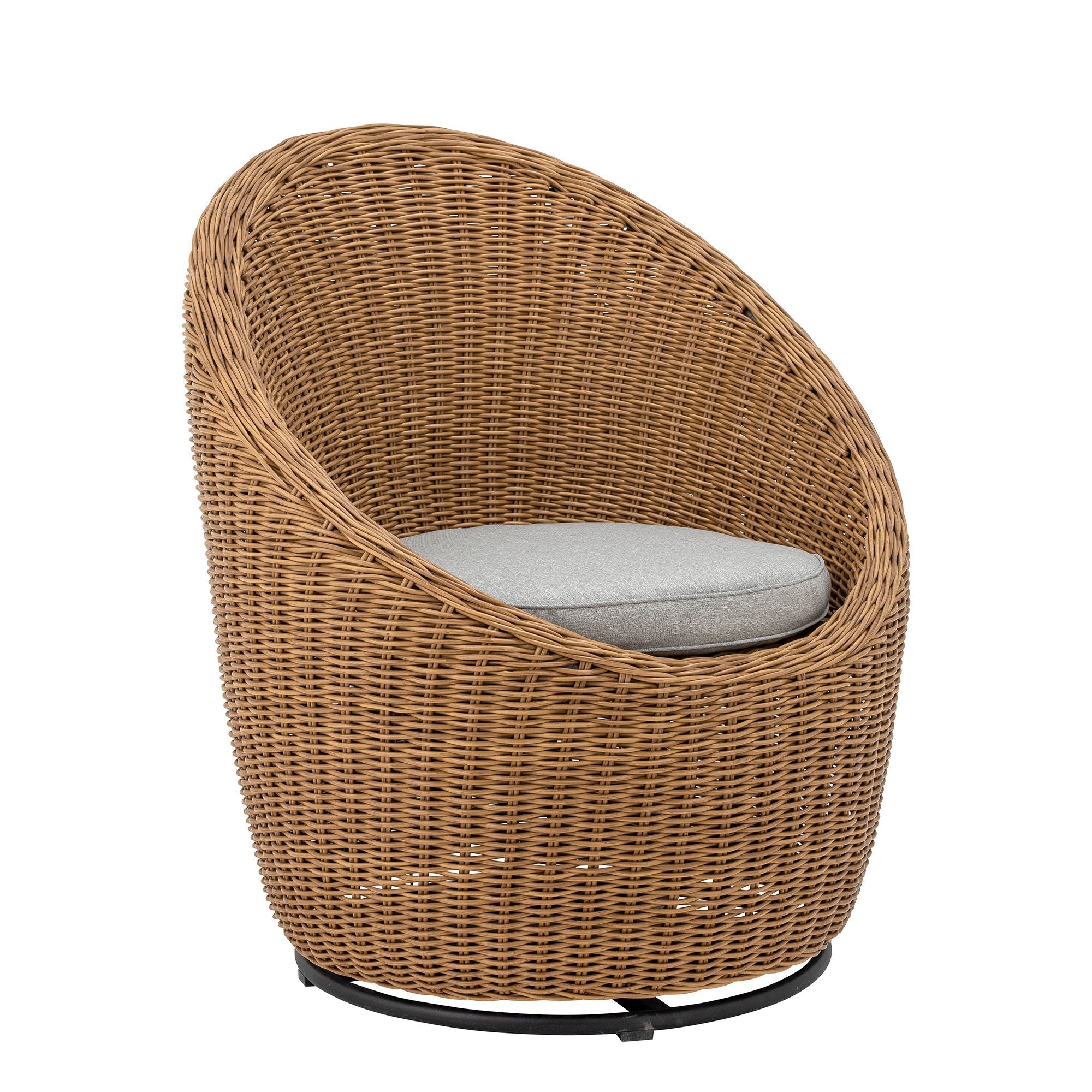 Bloomingville Roccas Lounge Chair, Brown, Polyrattan