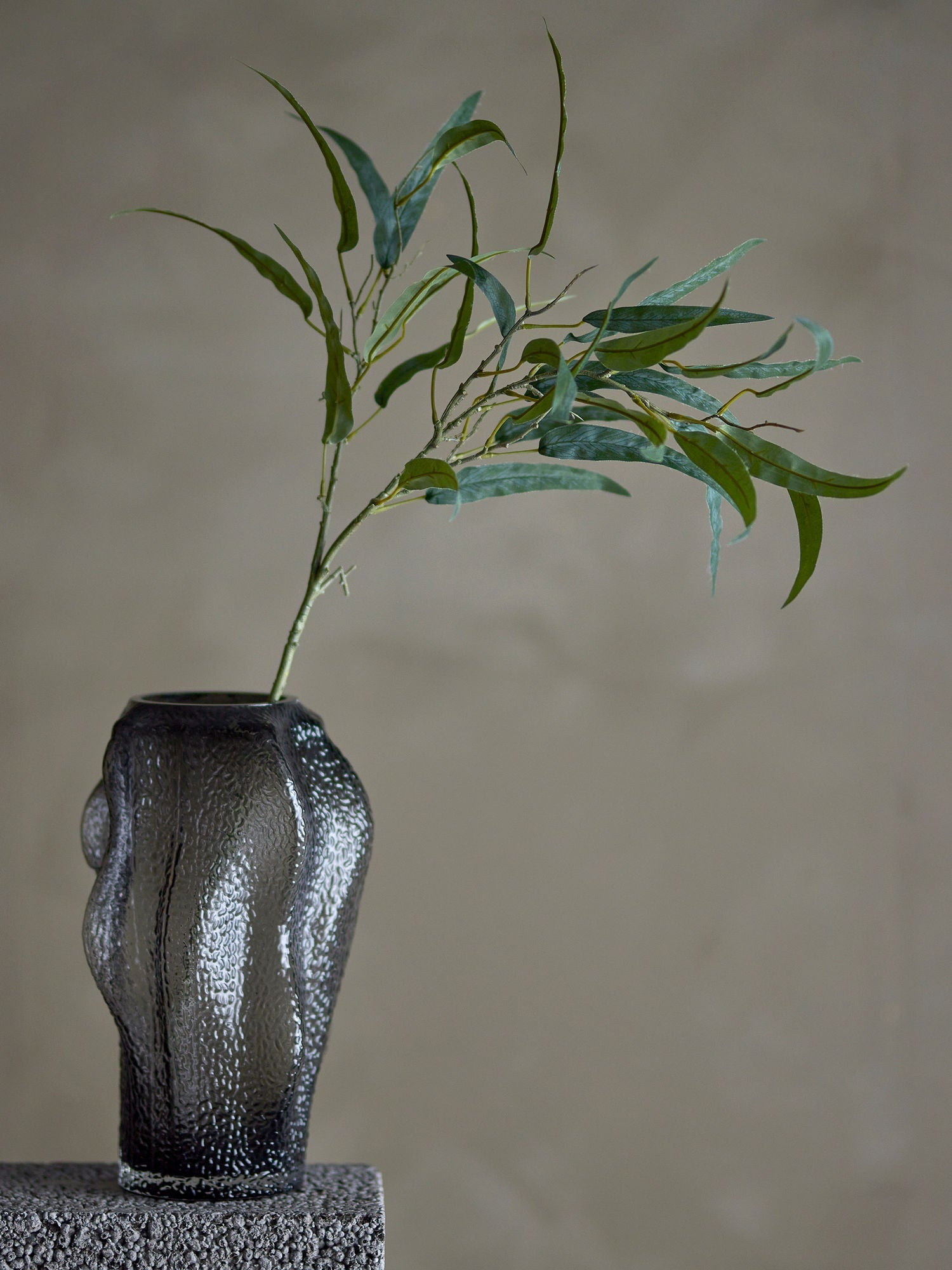 Bloomingville Khalid Vase, Grey, Glass