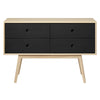 Fdb Møbler F22 Bulter Chest Of Drawers, Black/Natural