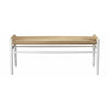 Fdb Møbler J83 B Bækmark Bench Oak Oiled, White/Natural Braid