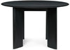 Ferm Living Bevel Table Round ø117 Cm, Black Oiled Beech