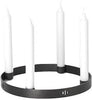 Ferm Living Circle Candle Holder Black, ø 25