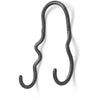 Ferm Living Curvature Doube Hook, Black