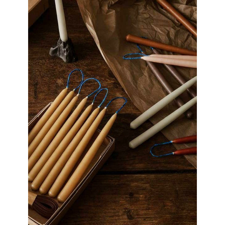 [product_category]-Ferm Living Dipped Candles Set Of 8 1,2x15 Cm, Straw-Ferm Living-5704723277118-1104264745-FER-2