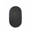 Ferm Living Eternal Oval Jute Rug Large, Black