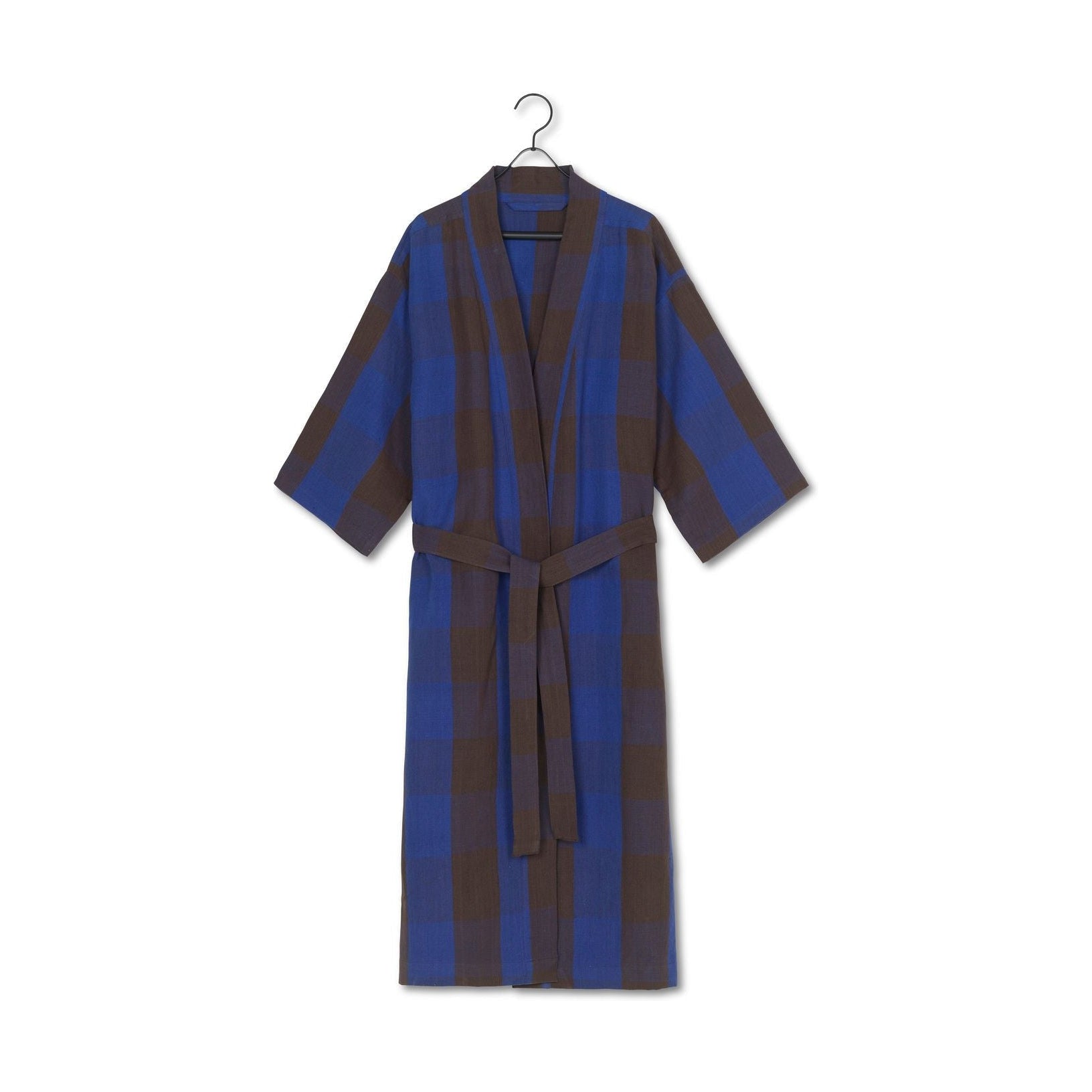 [product_category]-Ferm Living Field Bathrobe, Chocolate/Light Blue-Ferm Living-5704723283614-1104265395-FER-5