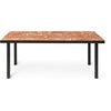 Ferm Living Flod Tiles Dining Table, Terracotta/Black