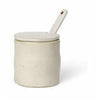 Ferm Living Flow Vessel With Serving Spoon, Off White Speckle