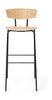 Ferm Living Herman Bar Stool, Oak White Oiled