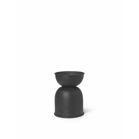 [product_category]-Ferm Living Hourglass Flowerpot Black, 30cm-Ferm Living-5704723108726-100709629-FER-2