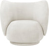 Ferm Living Rico Lounge Armchair Brushed, Off White