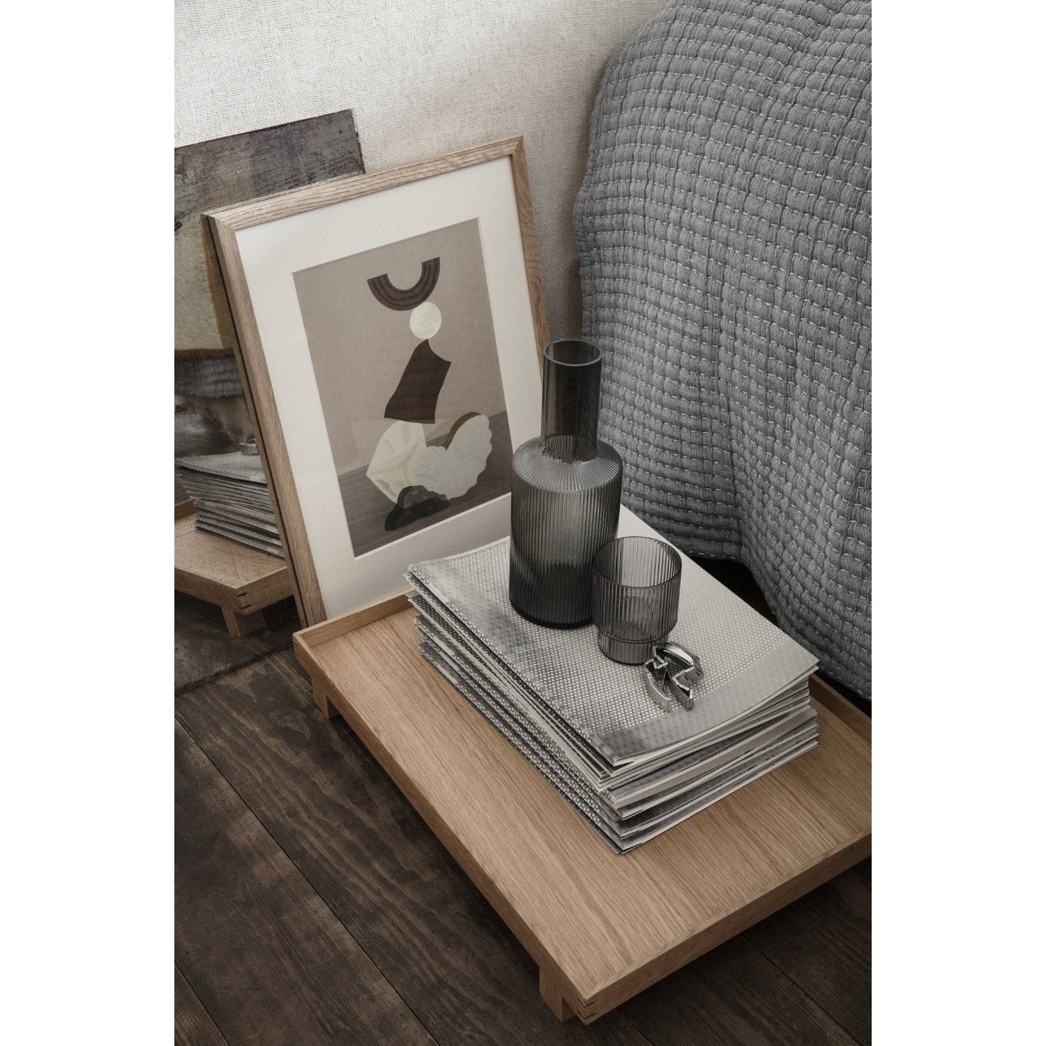 [product_category]-Ferm Living Ripple Carafe, Grey-Ferm Living-5704723028765-100125112-FER-4