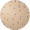 Ferm Living Rug Natural Jute Black Dots, ø 130 Cm