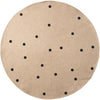 Ferm Living Rugs Natural Jute Black Dots, ø 100 Cm