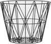 Ferm Living Threaded Basket Black, ø50cm