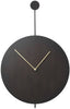 Ferm Living Trace Wall Clock Brass, Black