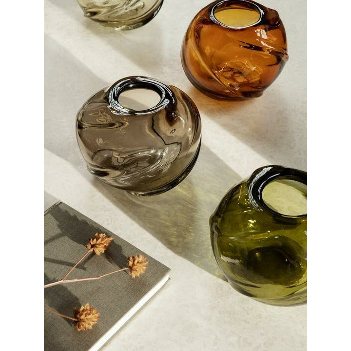 [product_category]-Ferm Living Water Swirl Vase Round 21x16 Cm, Amber-Ferm Living-5704723273417-1104264375-FER-2