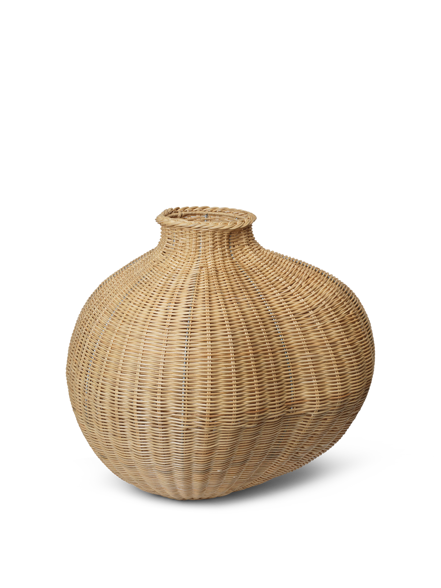 Ferm Living Bola Braided Floor Vase Natural