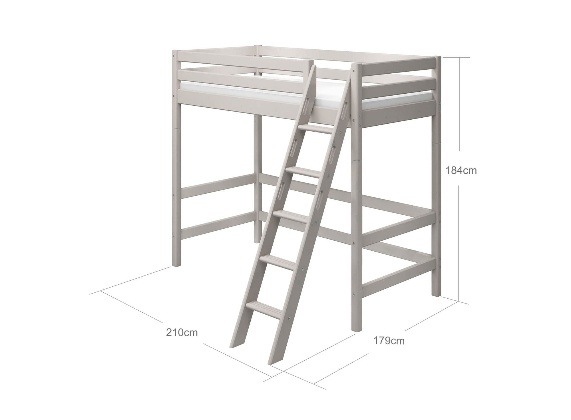 [product_category]-FLEXA High bed with slanting ladder-FLEXA-5706459127880-90-10316-3-01-FLE-8