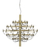  2097/75 Chandelier Clear Bulbs Brass