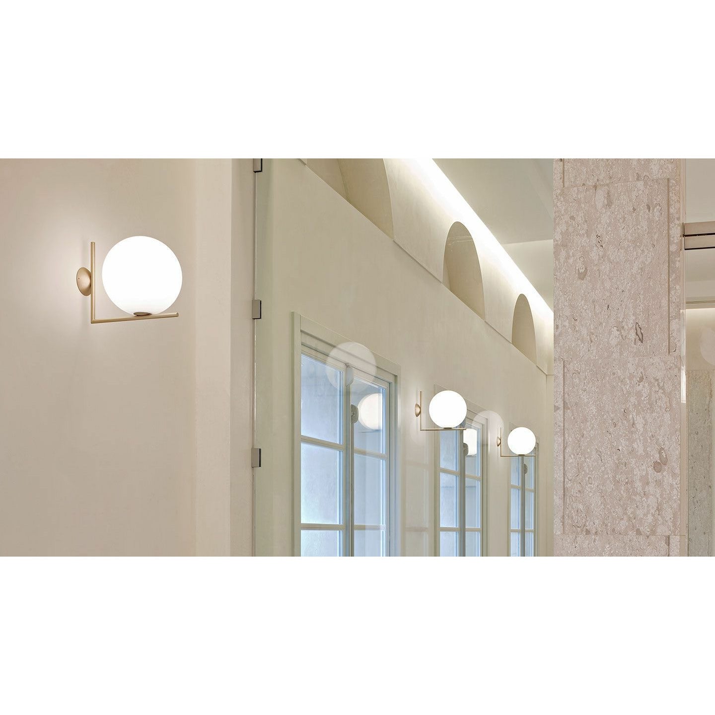 [product_category]-Flos Ic Light C/W1 Wall/Ceiling Lamp, Black-Flos-8059607003497-F3178030-FLO-2